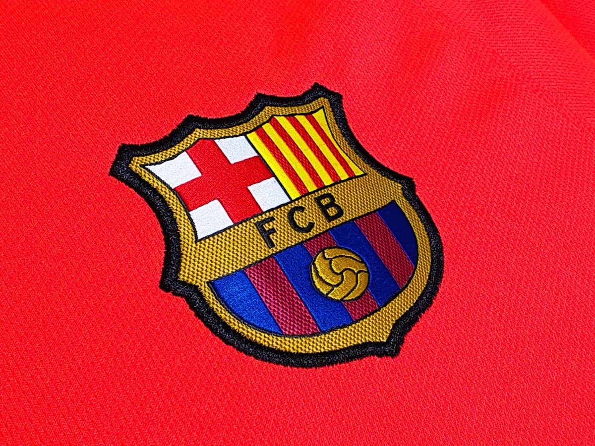 Retro 14/15 FC Barcelona Away Orange-Red  Jersey