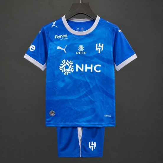 26/27 Kids  Al-Hilal Home Blue Jersey