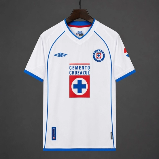 Retro 02/03 Cruz Azul Away White Jersey
